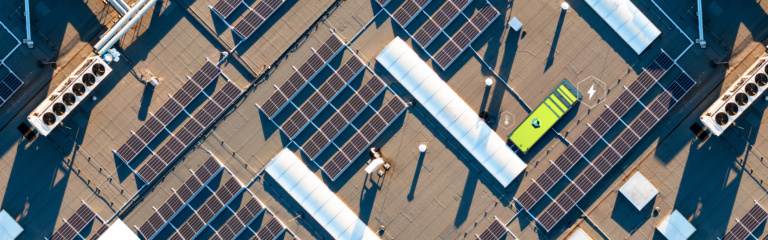 Aerial view of Cartesian ThermaBox storing thermal energy